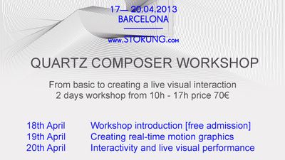 workshop in live visual interaction w Quartz Composer