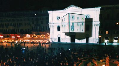 Video Mapping  RoMap 2015 Piazza Navona