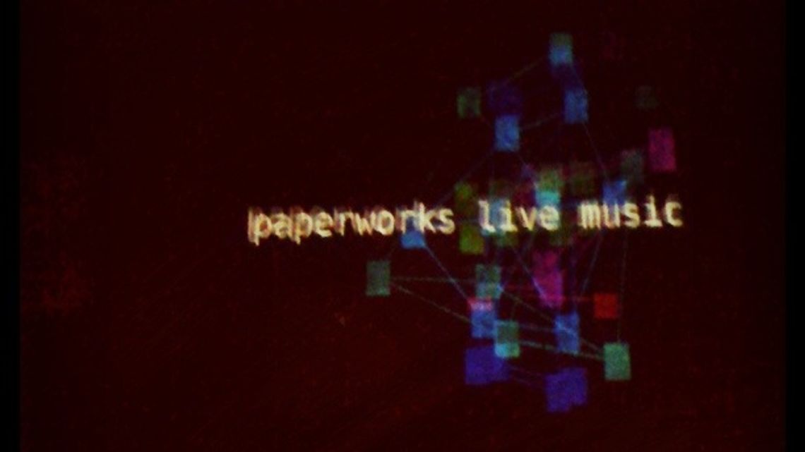 fluxus live coding visuals @paperworks music