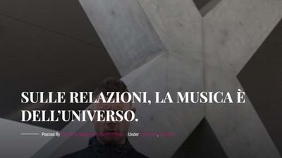 AIM "Sulle relazioni:, la musica è dell'Universo"