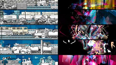 Crystal and Trainism' - panoramic audio visual