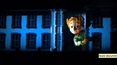 3D Projection Odense Culture Night 2011 - H.C.Andersen tales