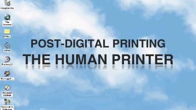 Camouflage - the Human Printer MAIN IMAGE