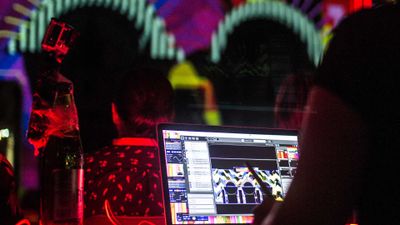 Videomapping with VJ Eletroiman Telenoika